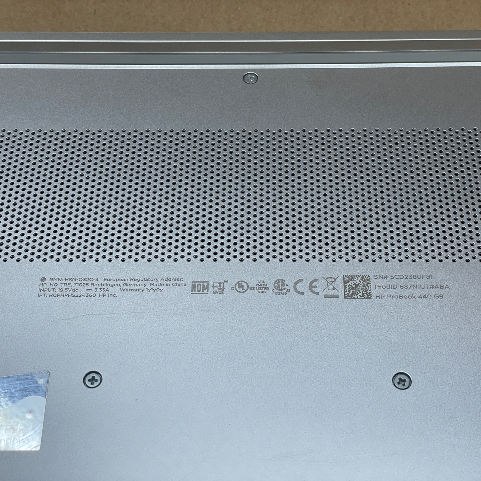 HP ProBook 440 G9 14″ i7-1255U @1.70GHz 16GB RAM 512GB SSD Win 11 Pro