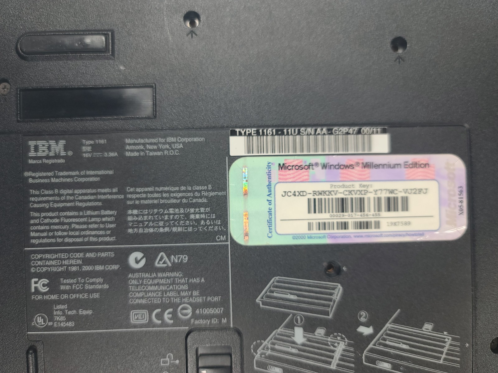 IBM ThinkPad R50e/ IBM ThinkPad I Series. No HARD-DRIVES. Untested