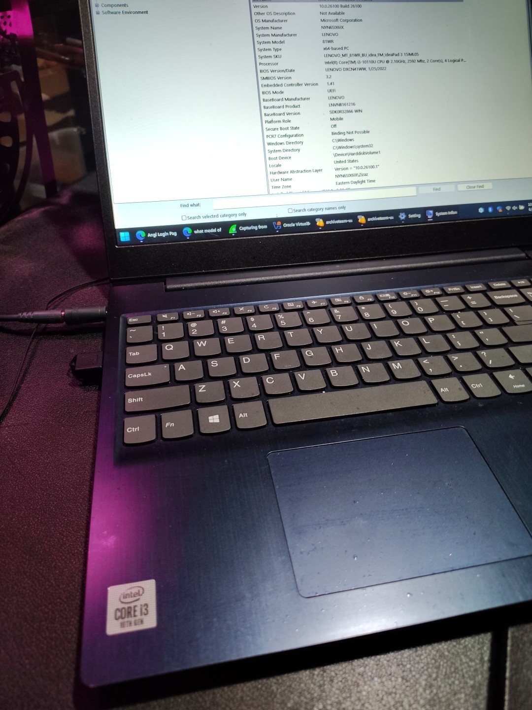 Lenovo IdeaPad 3 15IIL05 15.6 inch Intel I3 10th Gen 8gb RAM 256 Laptop Computer