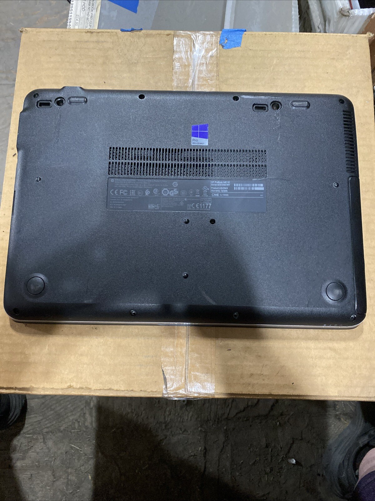HP PROBOOK 640 G2 INTEL CORE I7-6600U 2.60GHZ 16GB RAM **BIOS L0CKED/ NO BATTERY