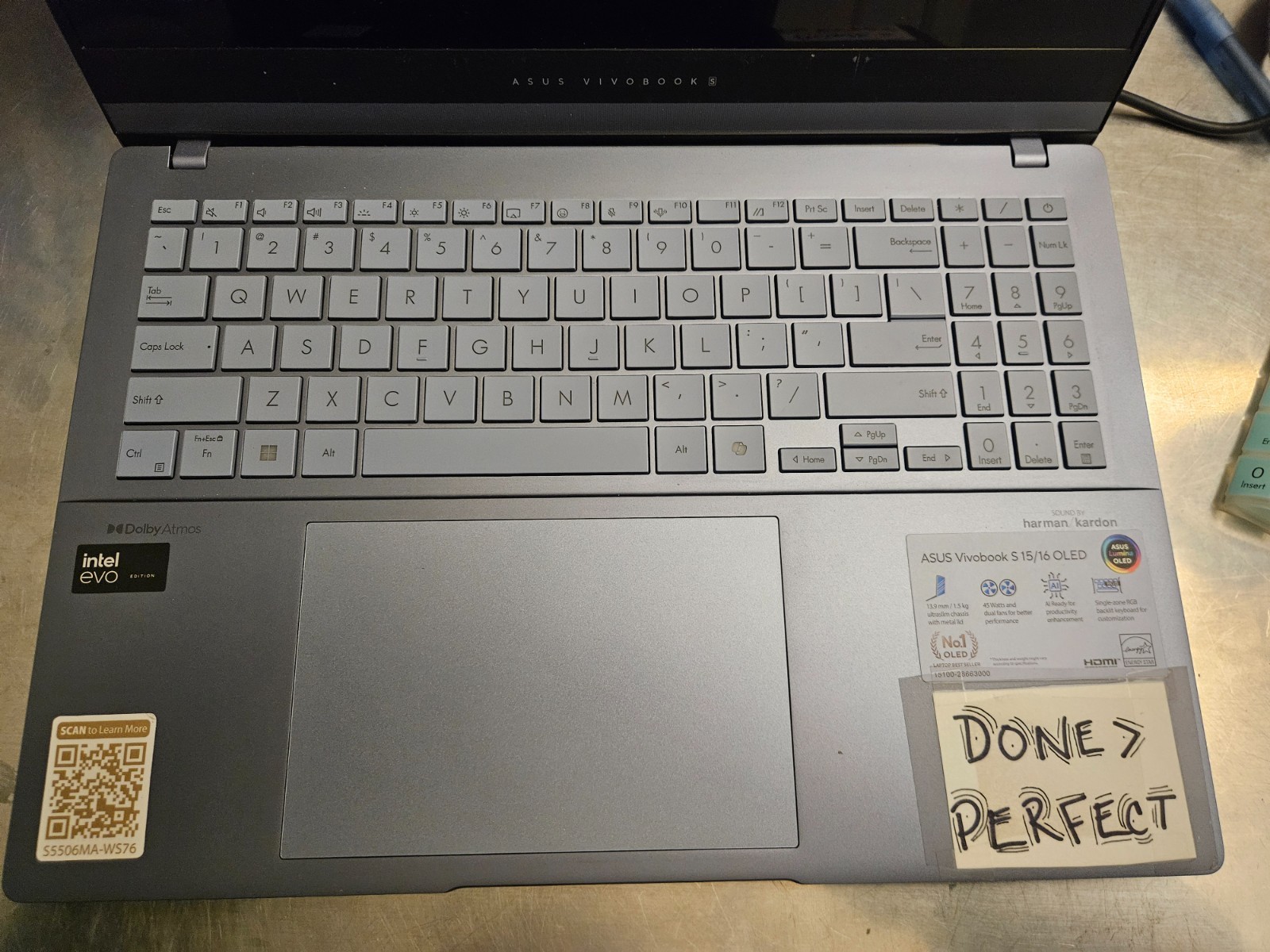 ASUS Vivobook S 15.6 inch 3K OLED 120Hz Windows Laptop Intel Core Ultra 7-155H I