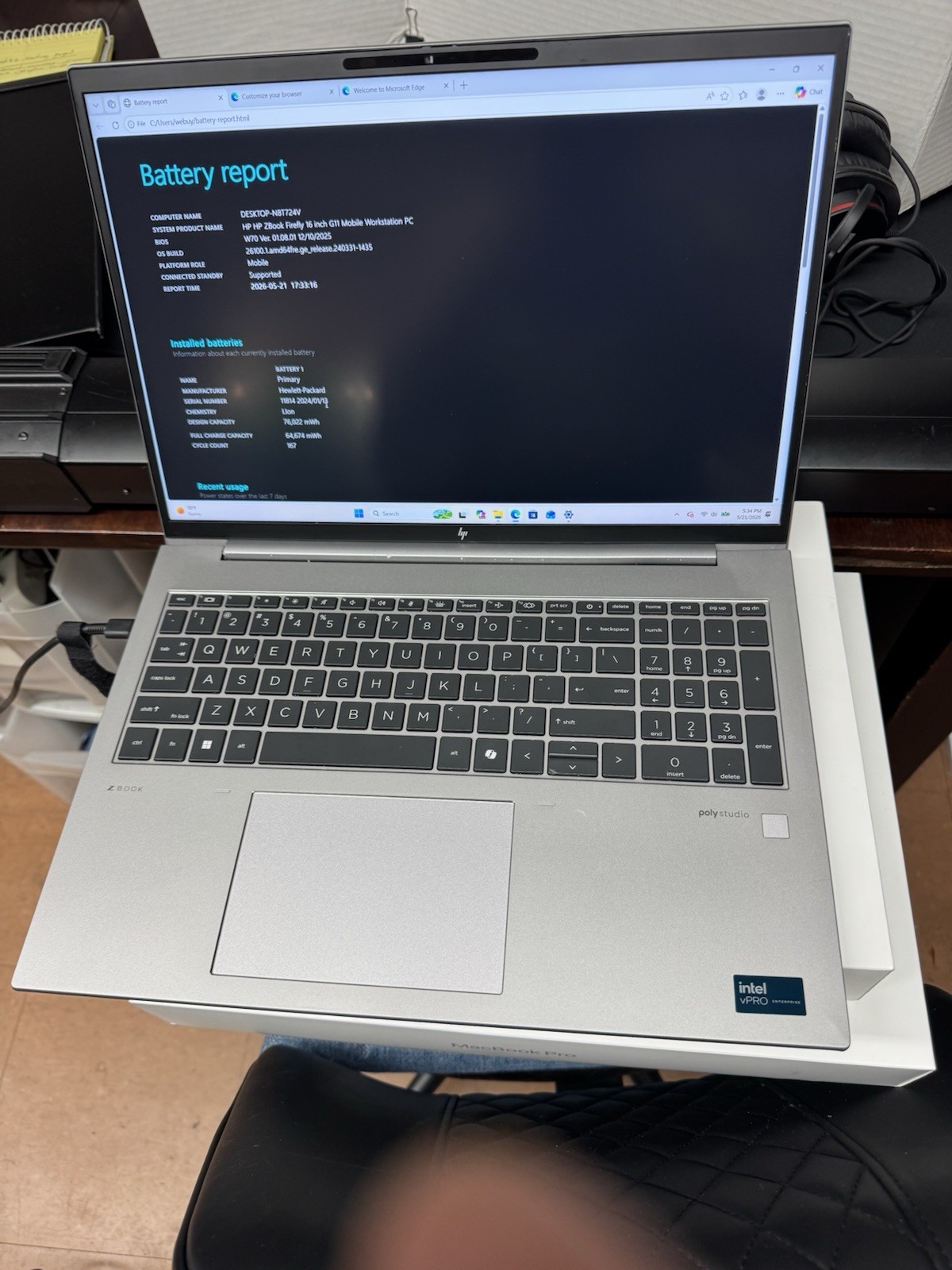 HP ZBook Firefly 16 G11 Mobile Workstation Ultra 7 165H 32GB 2TB RTX A500 Win11