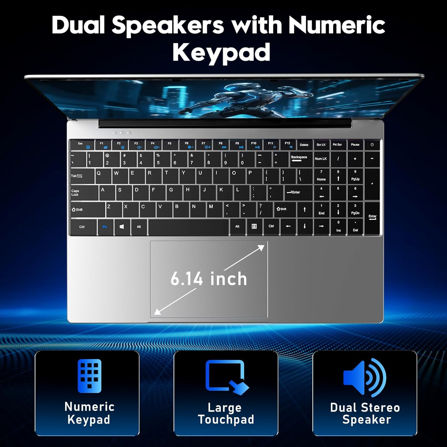 Laptop, Window 11 Pro Laptop Computer 2026, 15.6 Inch Lap Top, 16GB RAM 256GB SS