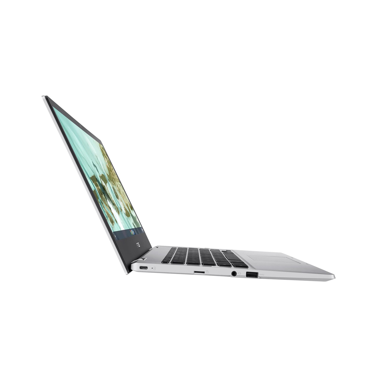 ASUS Chromebook CX1, 14″ FHD, 64GB Storage, ChromeOS, Transparent Silver *READ