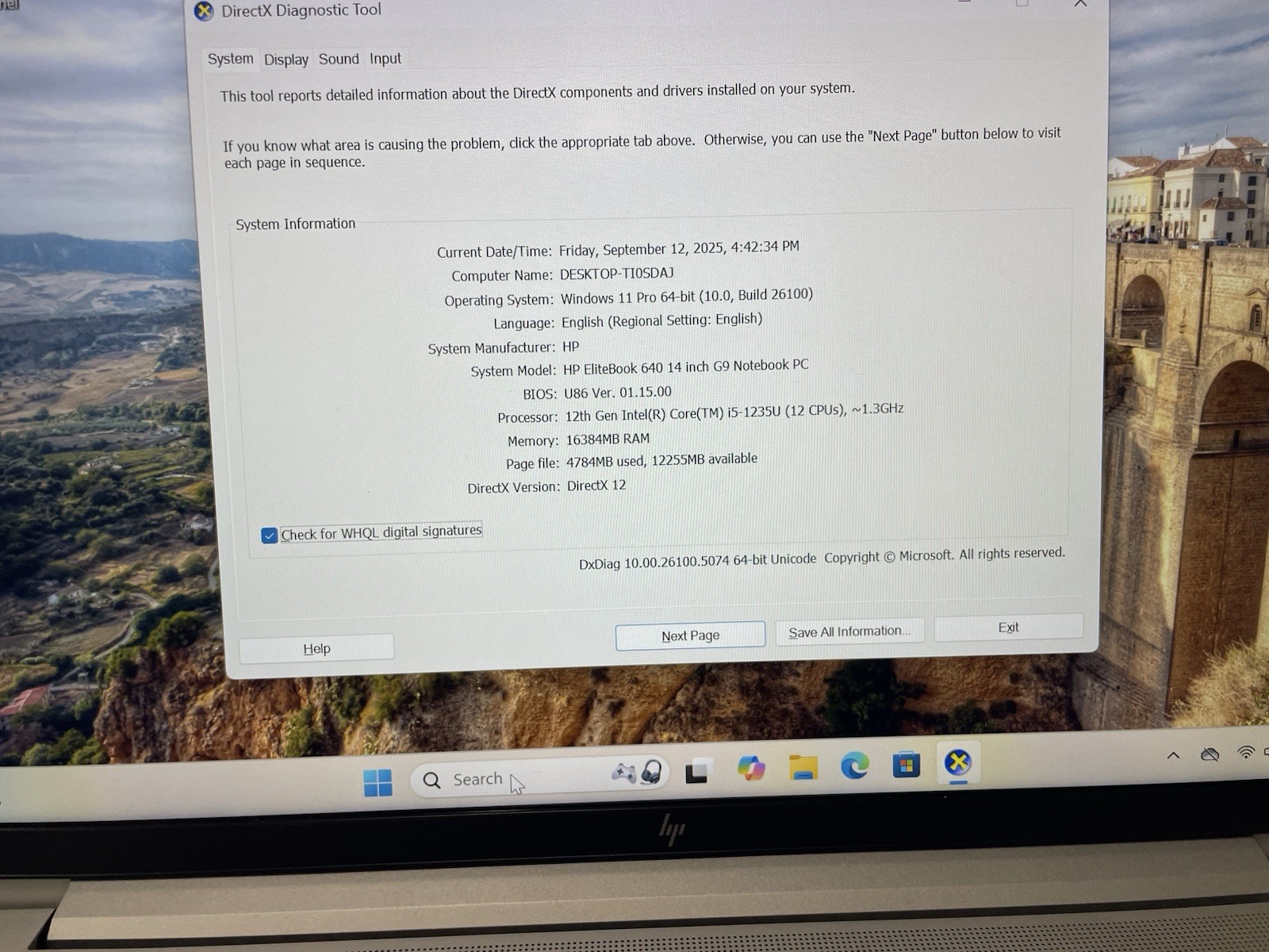 HP EliteBook 640 G9 14” (256GB SSD Intel Core i5-1245U 4.4GHz 16GB Win 11