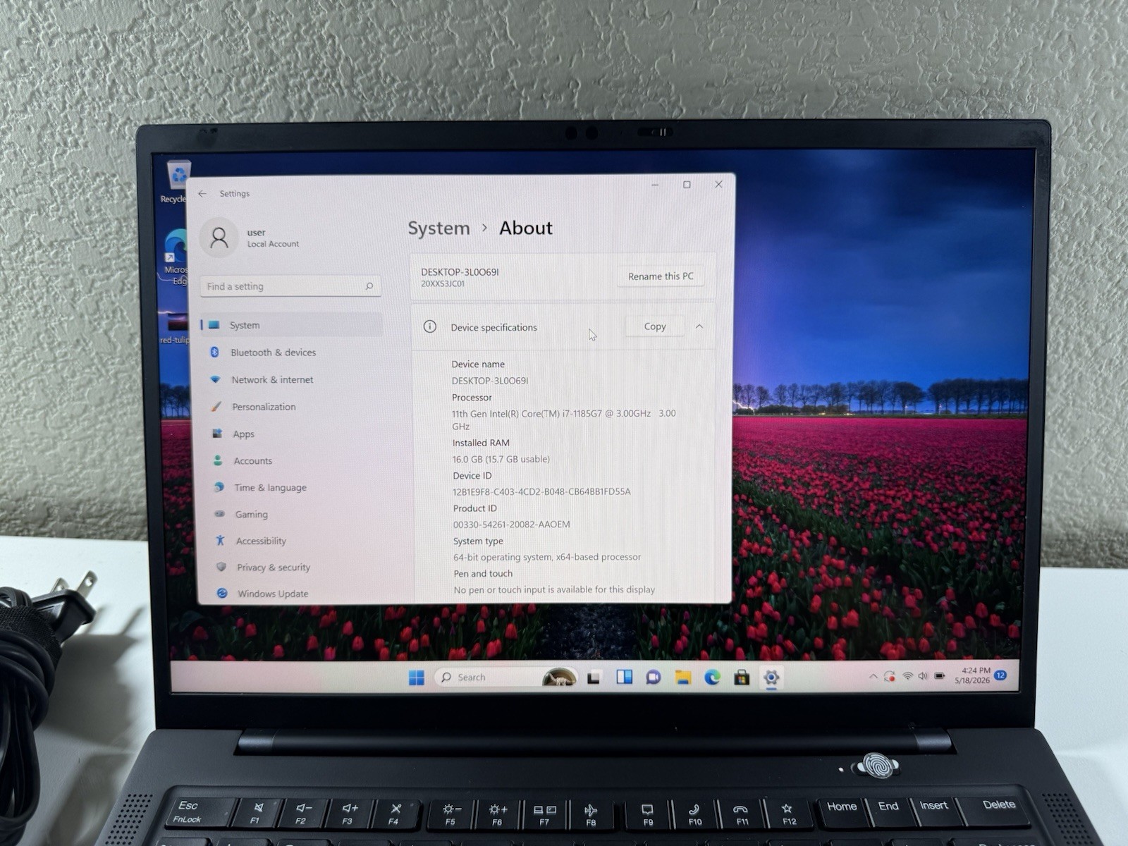 Lenovo ThinkPad X1 Carbon 9th Gen 14″ Intel i7-1185G7 16GB DDR4 256GB Win 11