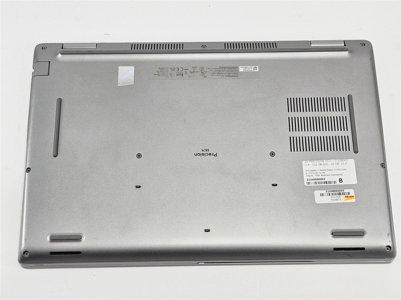 Dell Precision 3571 i7-12800H 16GB RAM 512GB SSD NVIDIA T600 15.6″ Laptop