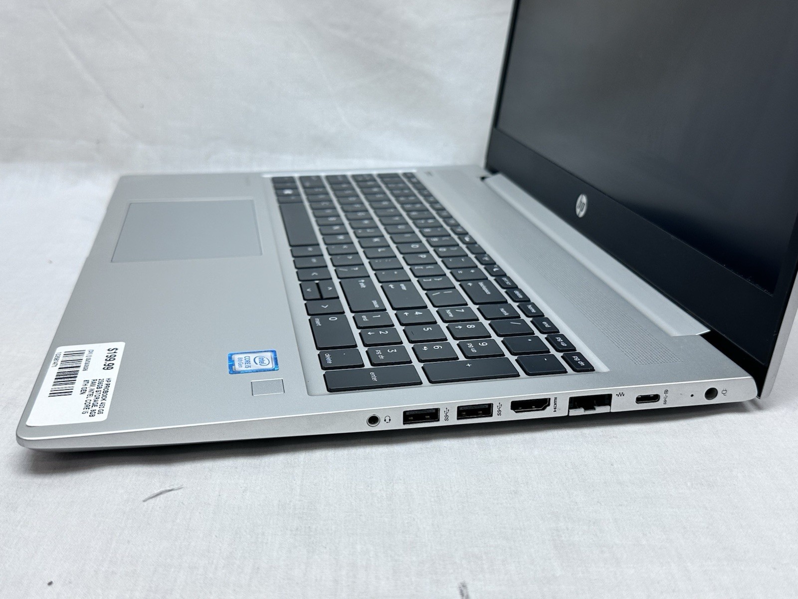 HP ProBook 450 G6 15.5″ Intel i5-8265u 1.60GHz 8GB RAM 256GB NVMe Windows 11 Pro