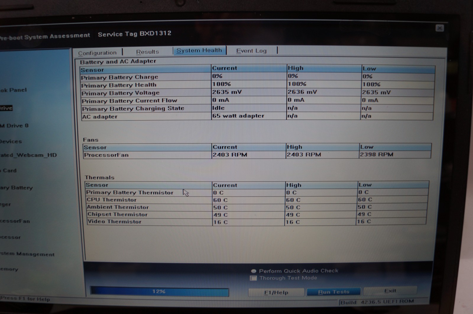 Dell Inspiron 15 3542 15.5″ 1.7GHz 8GB Mem No HD Needs New Batt WORKING PoR B153
