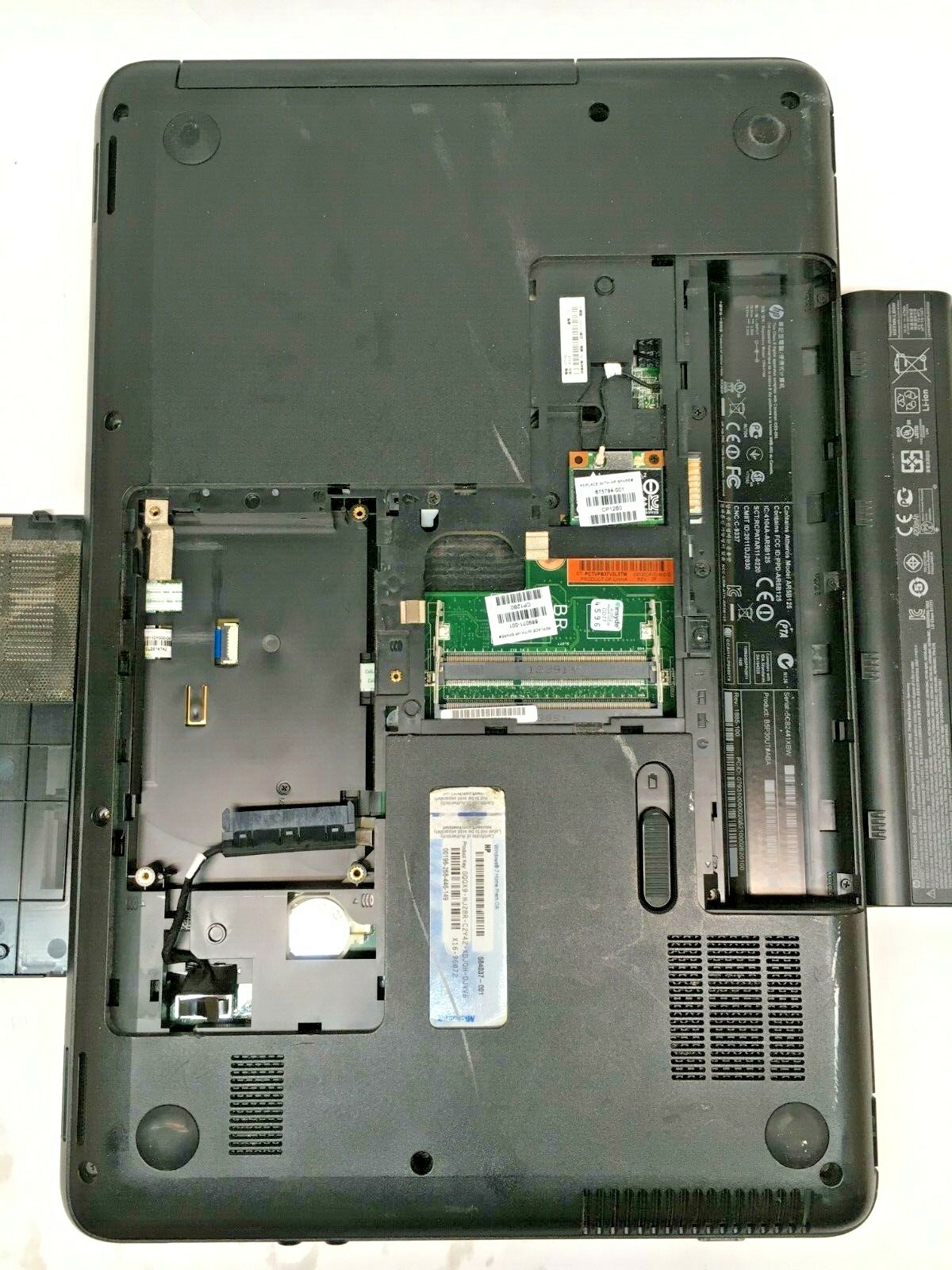 HP ProBook 655 15.6″ Laptop AMD E series Boots to BIOS NO HDD/RAM/Charger JR