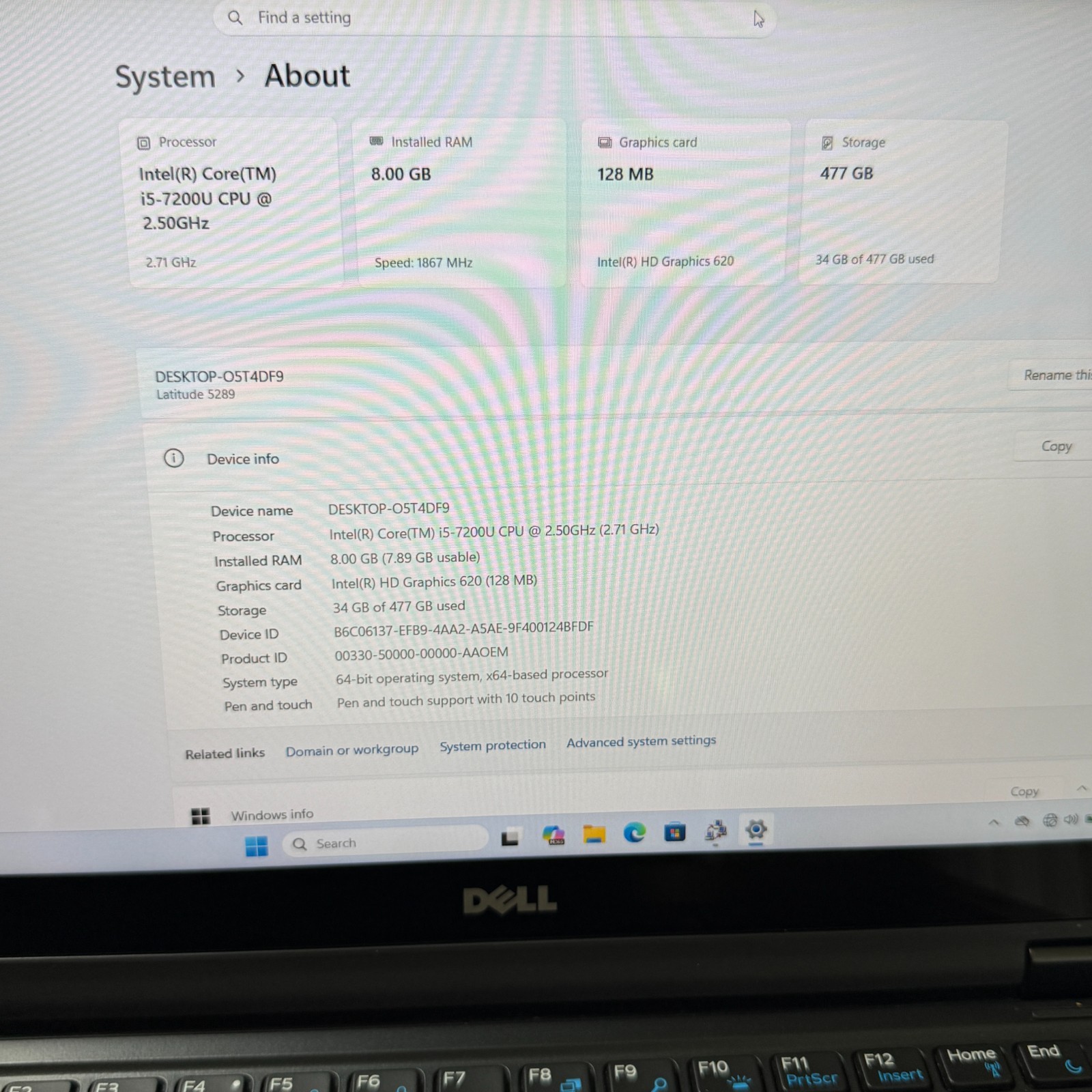 Dell Latitude 5289 2-in-1 Touch i5-7200U 8GB 512GB SSD Win11 Pro Laptop Fair