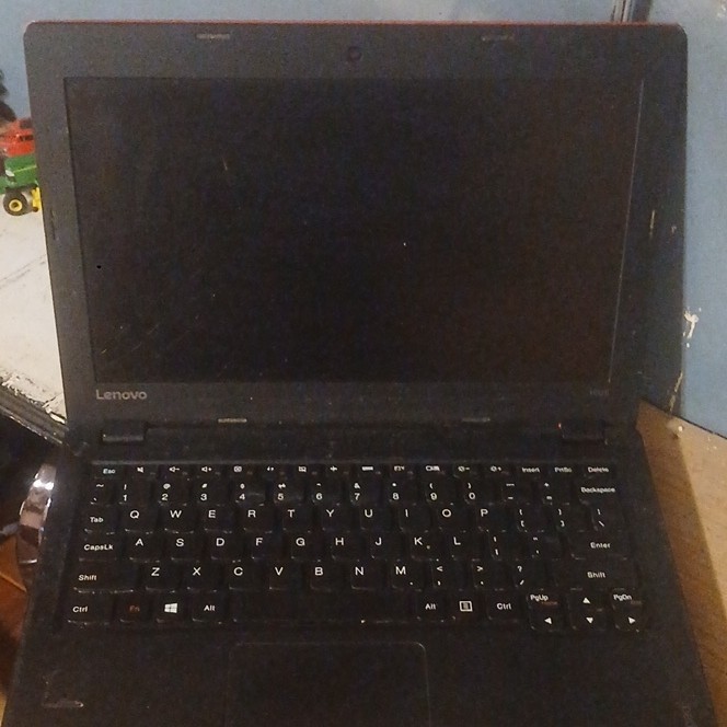 Lenovo 100S 14″ Red Laptop Intel Celeron Notebook For Parts/Not Working
