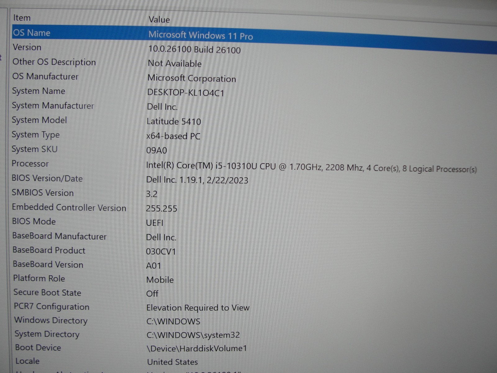 Dell Latitude 5410 14” FHD Intel Core i5-10310U 1.7GHz 8GB 256GB SSD+Charger