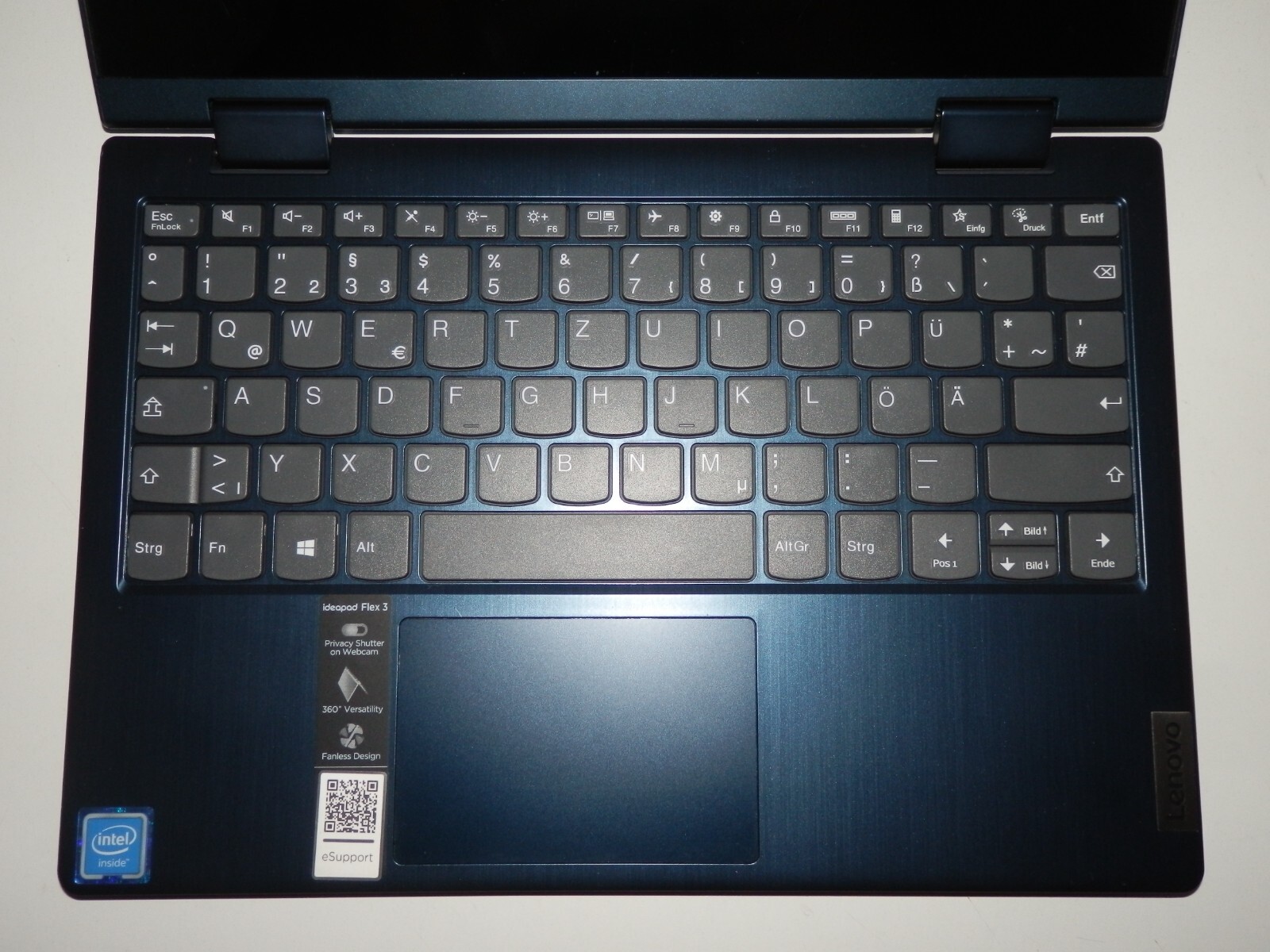 Lenovo IP Flex 3 11IGL05, Intel Celeron N4020, 4GB Ram, ohne SSD, 11,6″ Zoll HD