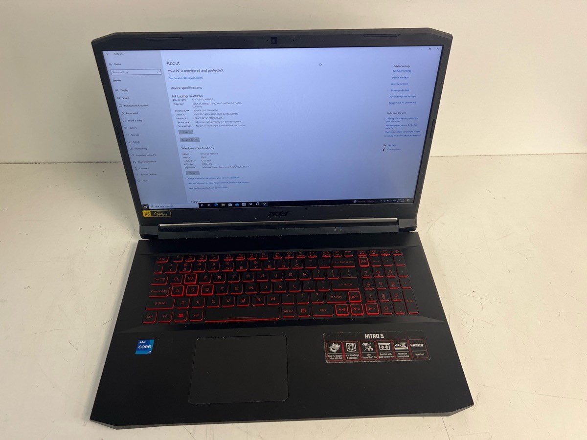 ACER NITRO 5 AN517-54-79L1 16gb ram, 120gb ssd , intel i7 (P24035863)