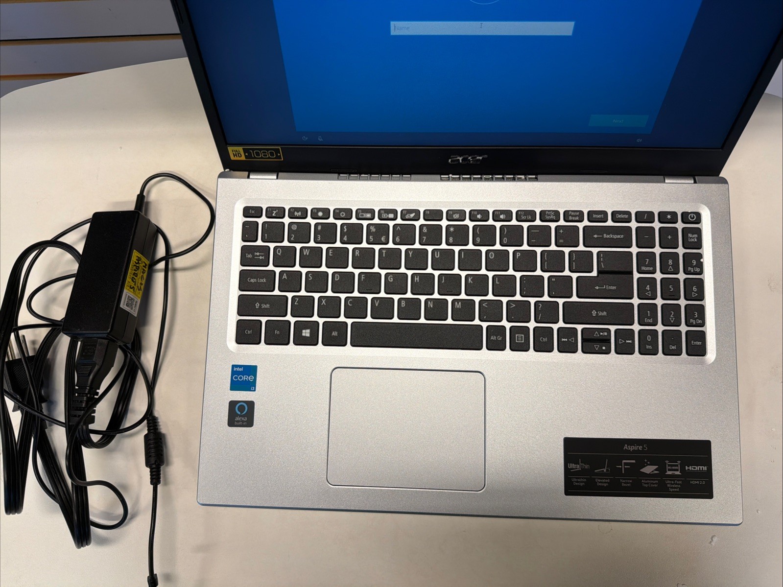 Acer Aspire 5 A515-56-36UT 15.6″ (128GB SSD, Intel Core i3 11th Gen., 4.10 GHz,