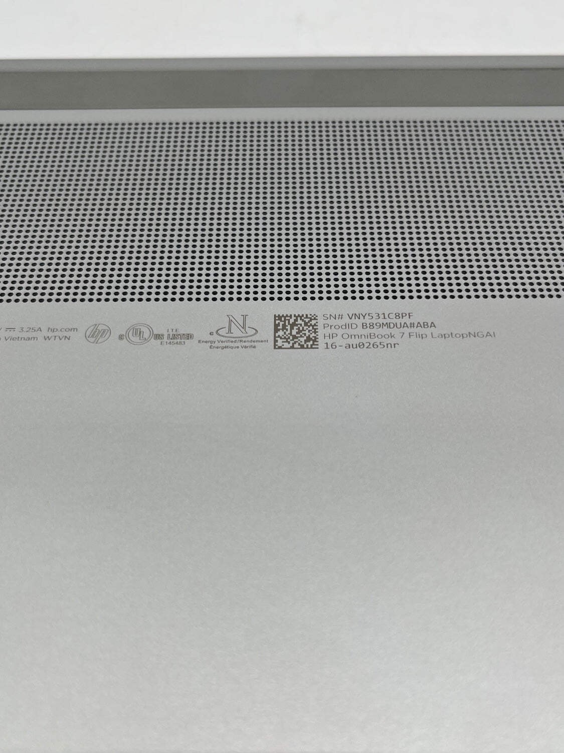HP Omnibook 7 Flip 16-AU0265NR 16″ Core Ultra 5 226V 2.1GHz 16GB RAM 512GB SSD