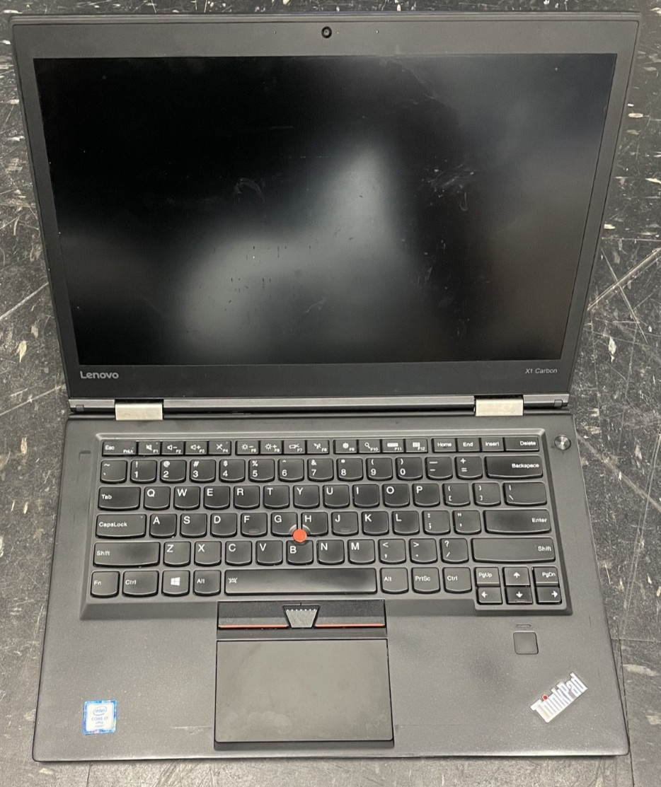Lenovo ThinkPad X1 Carbon 4th Gen I7-6600U 2.60GHz 8GB No SSD – AS-IS