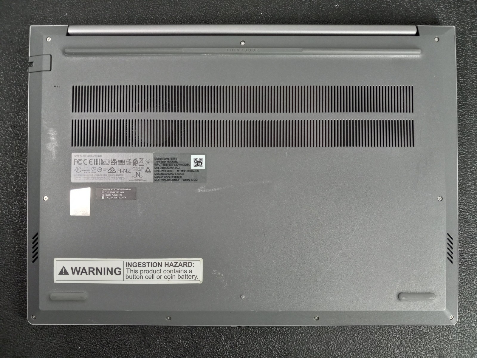 ThinkBook 16 G6 IRL i5-13420H 1TB 16GB Touch Laptop w Adapter Win11
