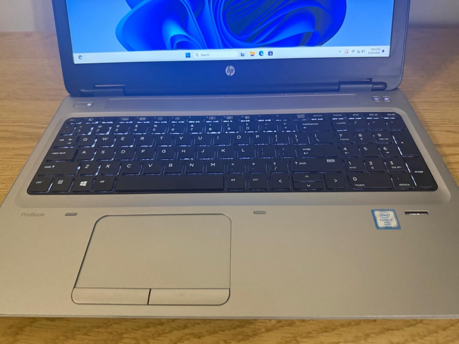 HP ProBook 650 G2, intel core i7-6600U 2.81GHz 8GB RAM 128GB SSD Windows 11 Pro