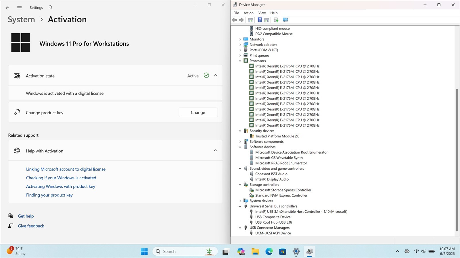 HP ZBook 15 G5 Workstation Xeon E-2176M 32GB 256GB NVMe Quadro P2000 W11Pro *A/C
