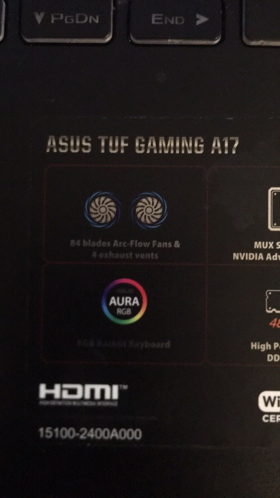 ASUS TUF Gaming F17 17.3” (1TB SSD AMD Ryzen 7 7735HS 3.2GHz 16GB RAM)…