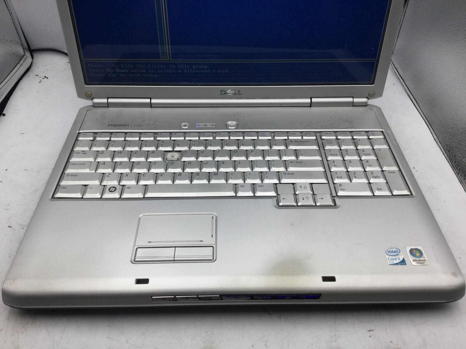 DELL INSPIRON 1720 – BOOTS TO BIOS – INTEL CORE 2 DUO – 512MB RAM -READ DESC- BB