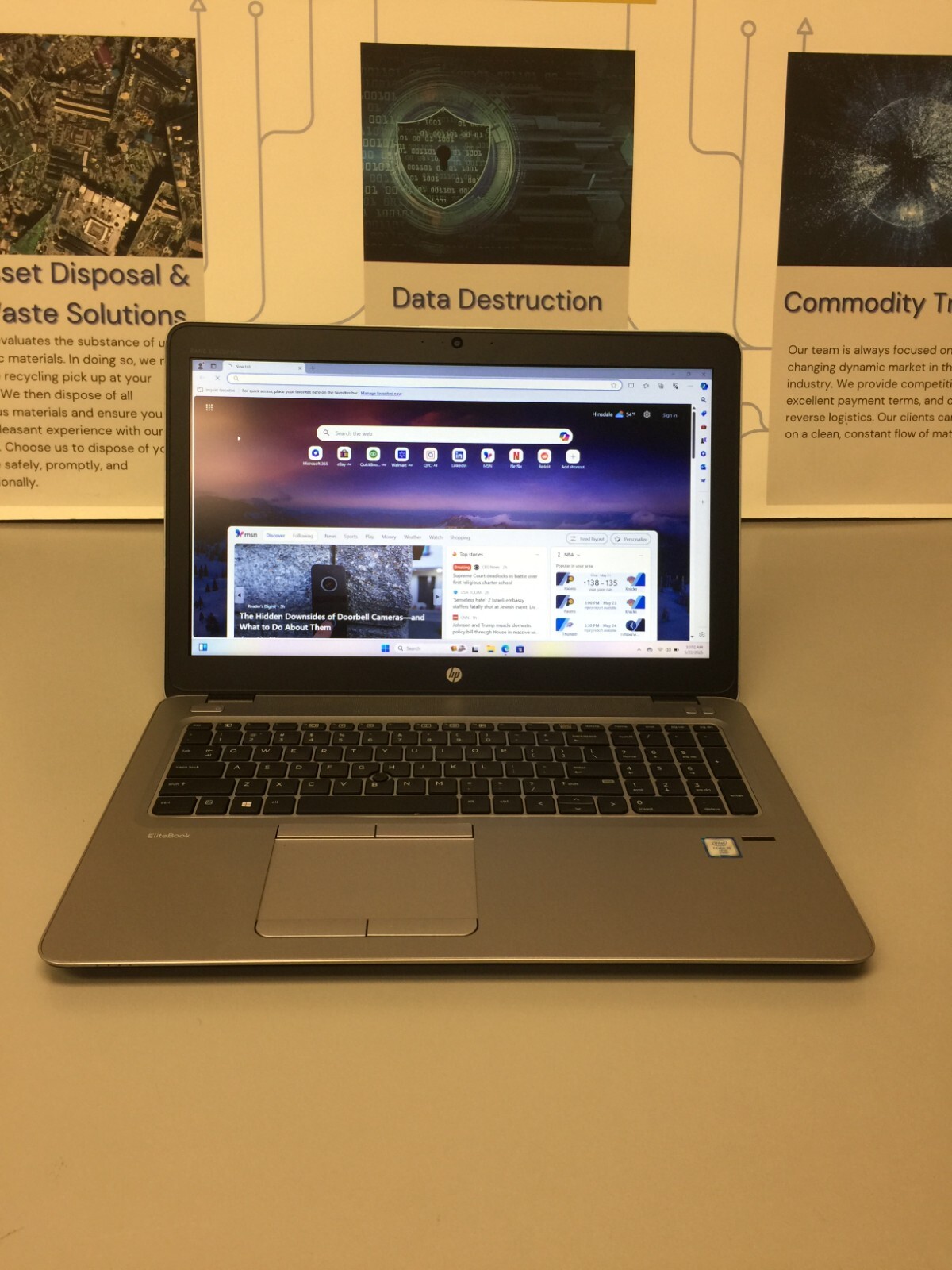HP EliteBook 850 G3 15.6″ 256GB Core i5 6th gen 2.40GHz 8GB RAM WIN 11 PRO