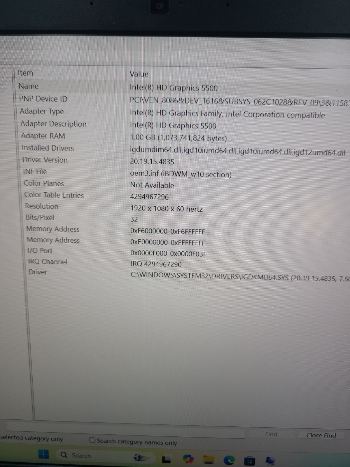 Dell Latitude e5550 i5-5200U 2.20GHz 8GB Ram 128GB SSD Win 11 Pro