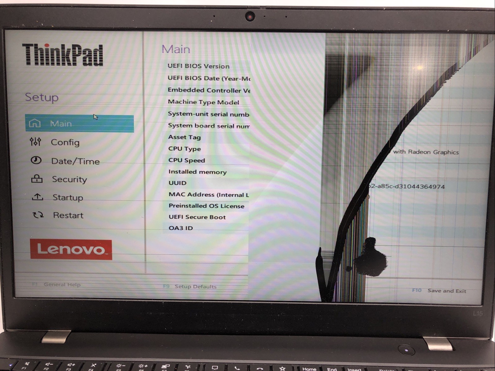 Lenovo ThinkPad L15 G2, AMD Ryzen 5 Pro 5650U, 8GB RAM, NO SSD/OS, FOR PARTS