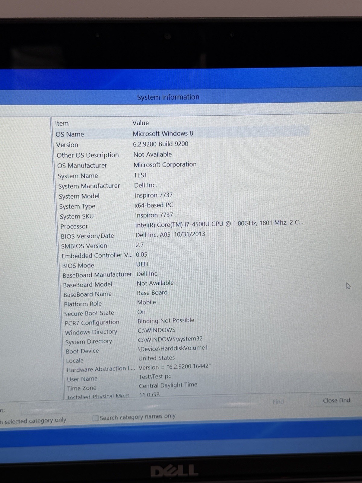 Dell Inspiron 17 7000 7737 17.3” Touchscreen i7-4500U 16GB RAM 1TB GT 750M READ