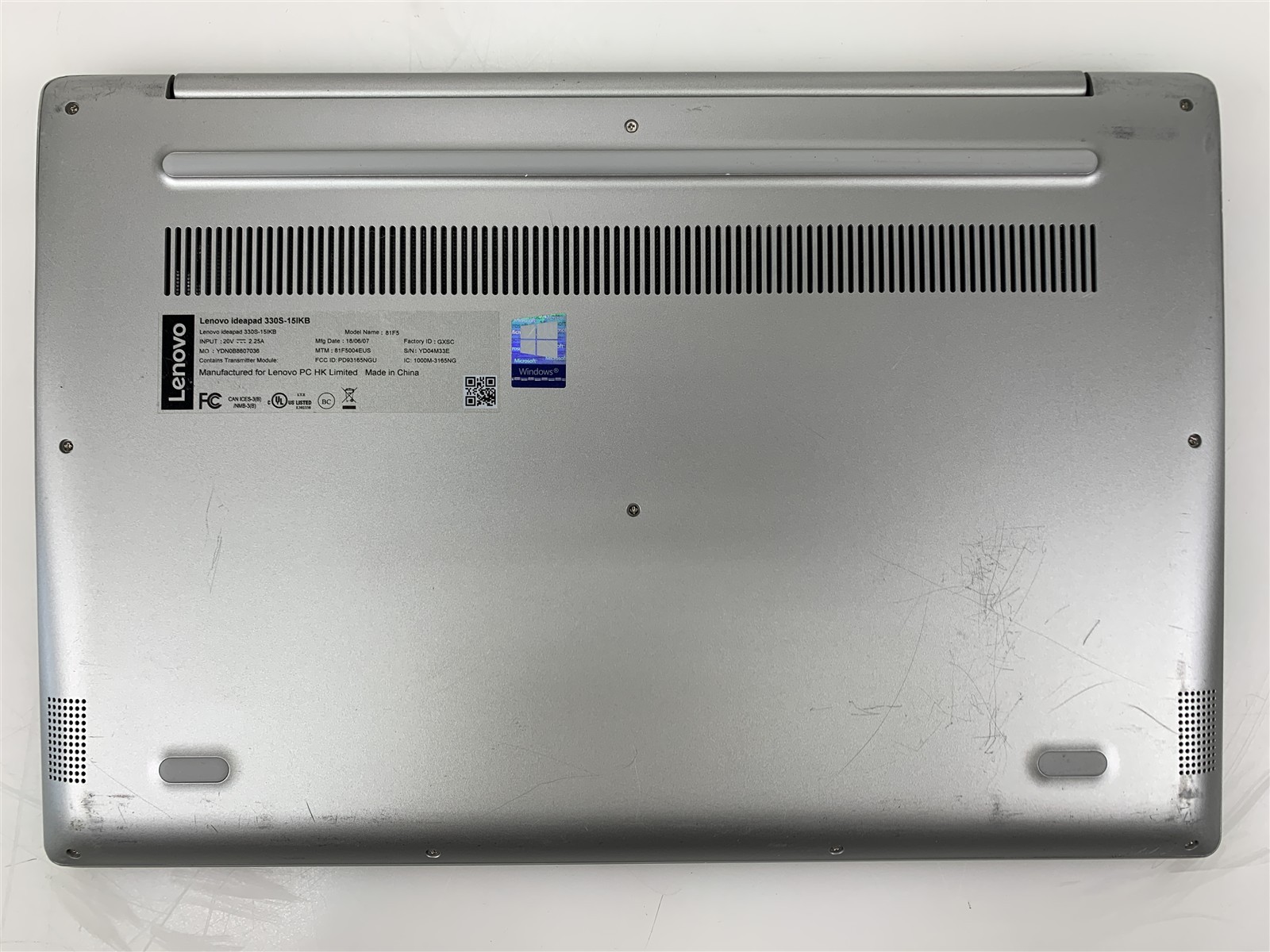 Lenovo Ideapad 330S-15IKB Intel i5-8250U 1.60GHz 8GB RAM 128GB SSD 15.6″ Win 10