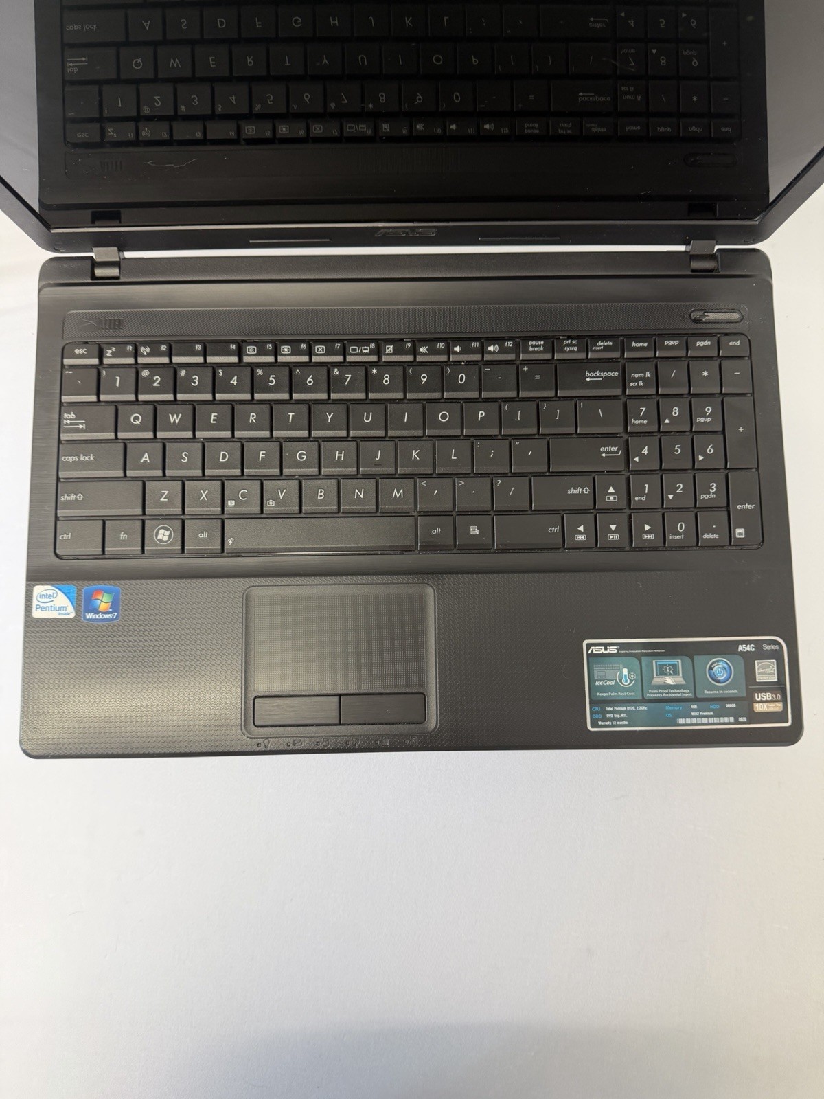 Asus A54C Laptop – Good Screen – Intel Pentium B970 – Read Des