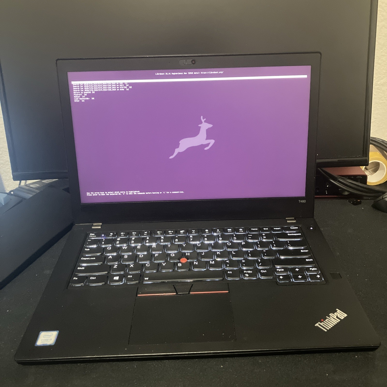 Libreboot ThinkPad T480 i5-8250U 16GB 500GB NVMe Linux Privacy Laptop coreboot