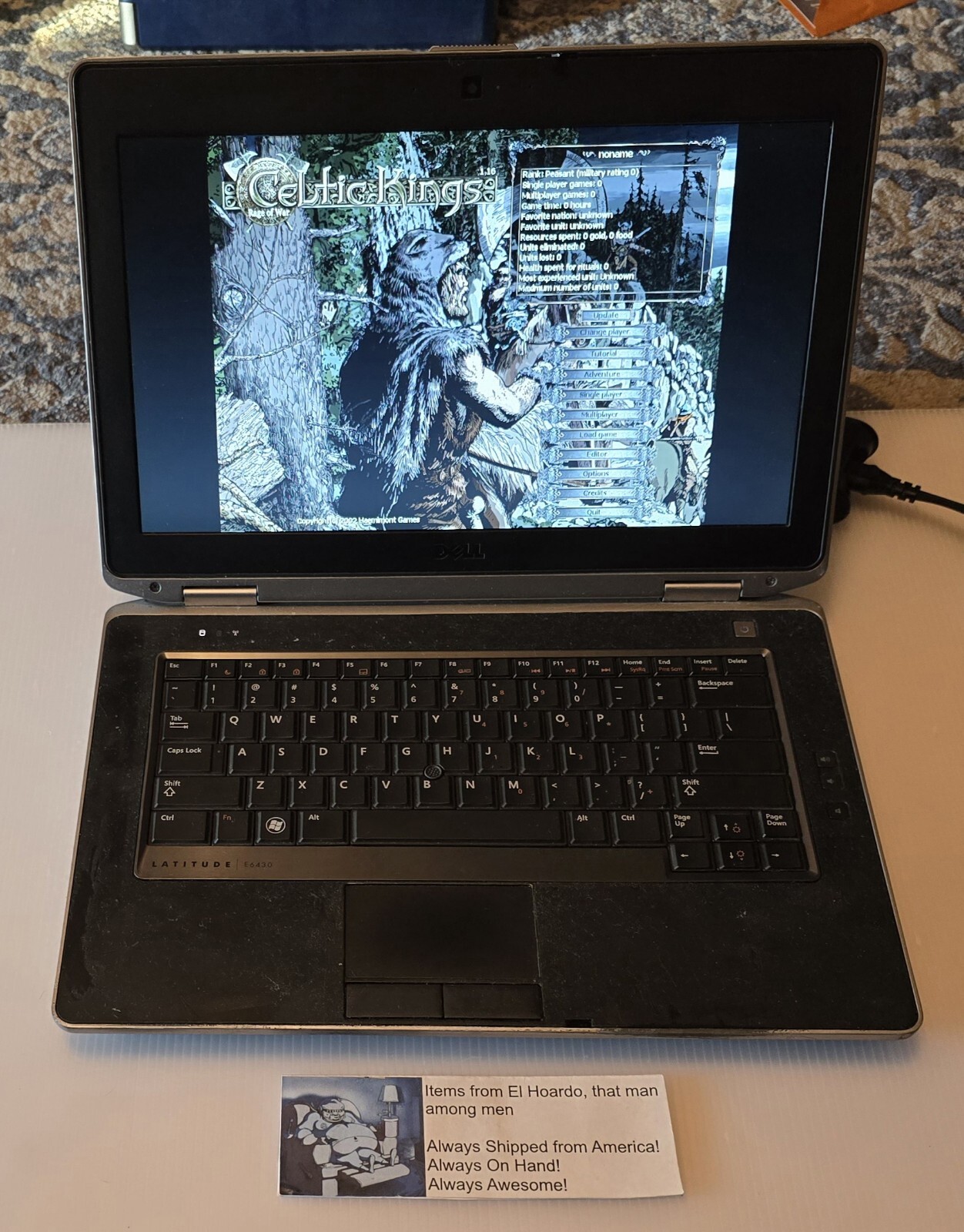 Dell Latitude E6430 Intel Core i5-3320M 2.60GHz, 8GB, 500GB HDD Win 7 Pro Readme