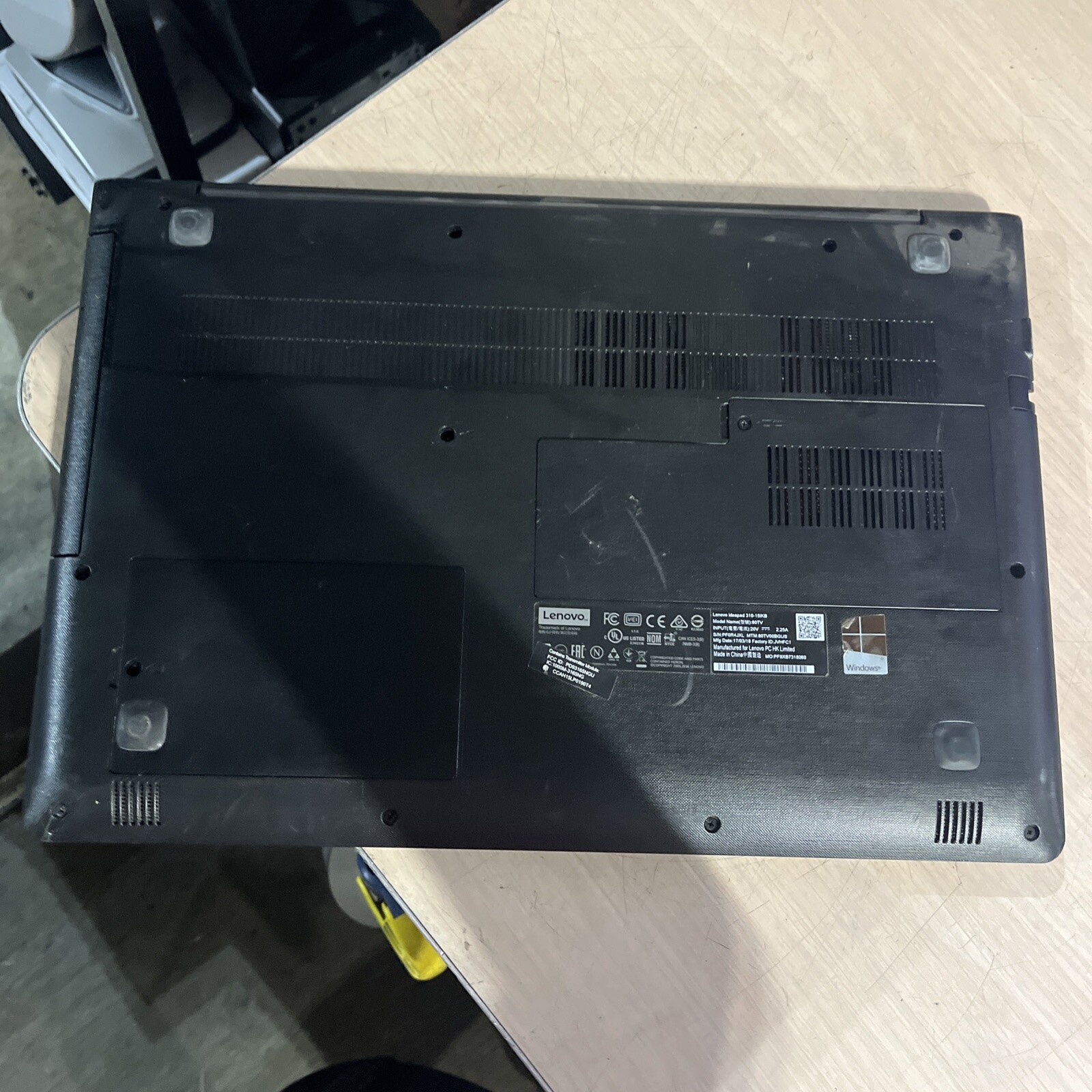 LENOVO IDEAPAD 310-15IKB I5 7TH GEN 4GB RAM NO HD :