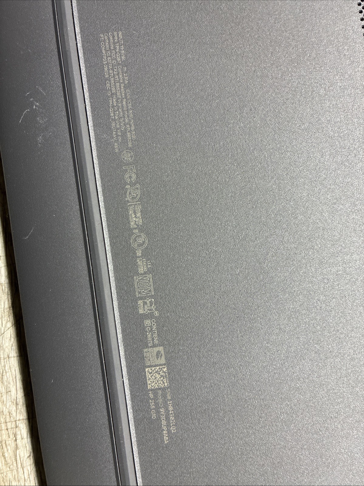 HP 255 G10 15.6″ Laptop W/AMD Ryzen 3 7330U AS-IS NO RETURNS