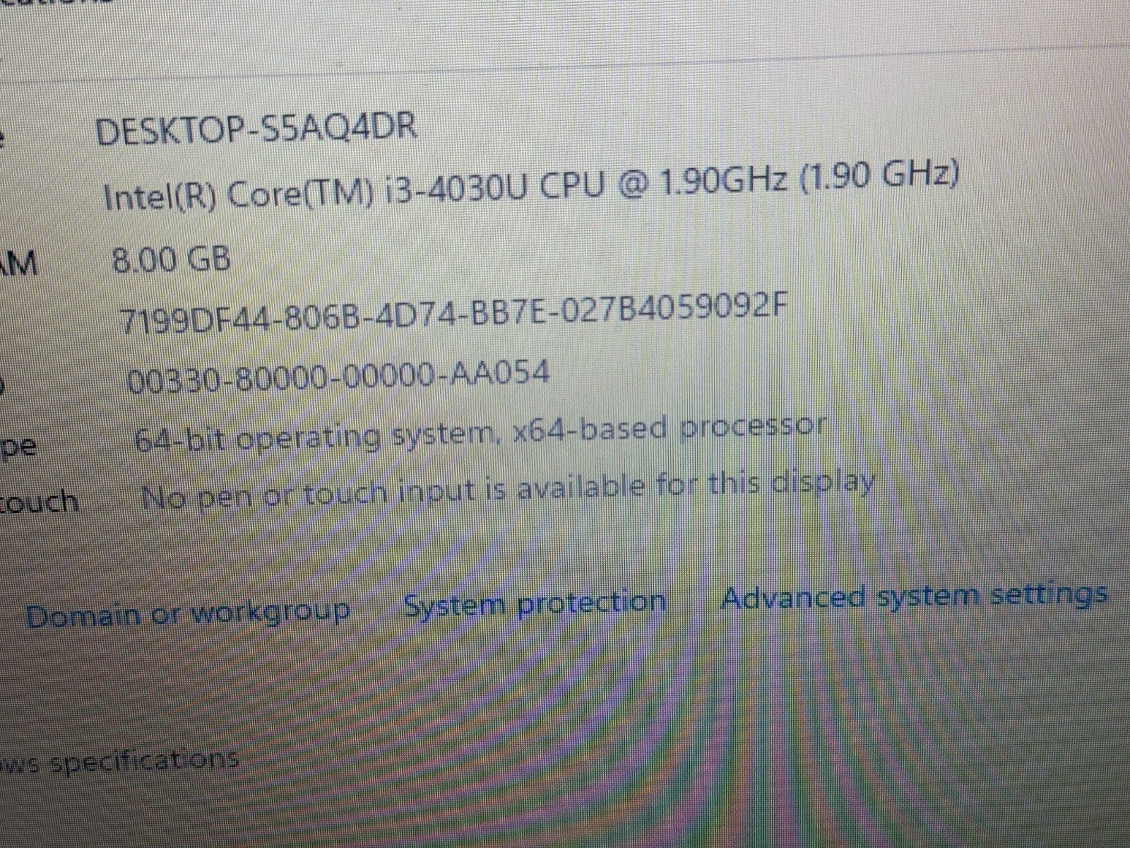 Dell Inspiron 5748 Laptop i3-4030u 1.9GHz 17″ Barebones.