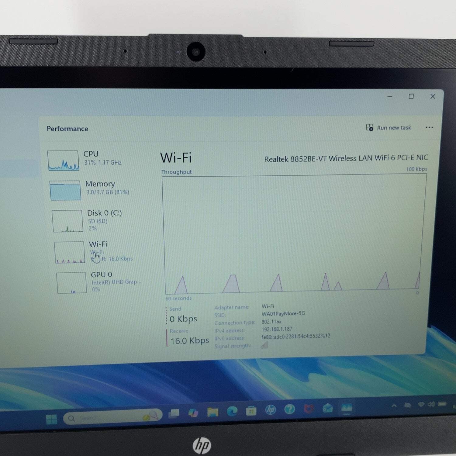 HP Laptop 14-DQ3000DX 14″ Celeron N4500 1.1GHz 4GB RAM 64GB