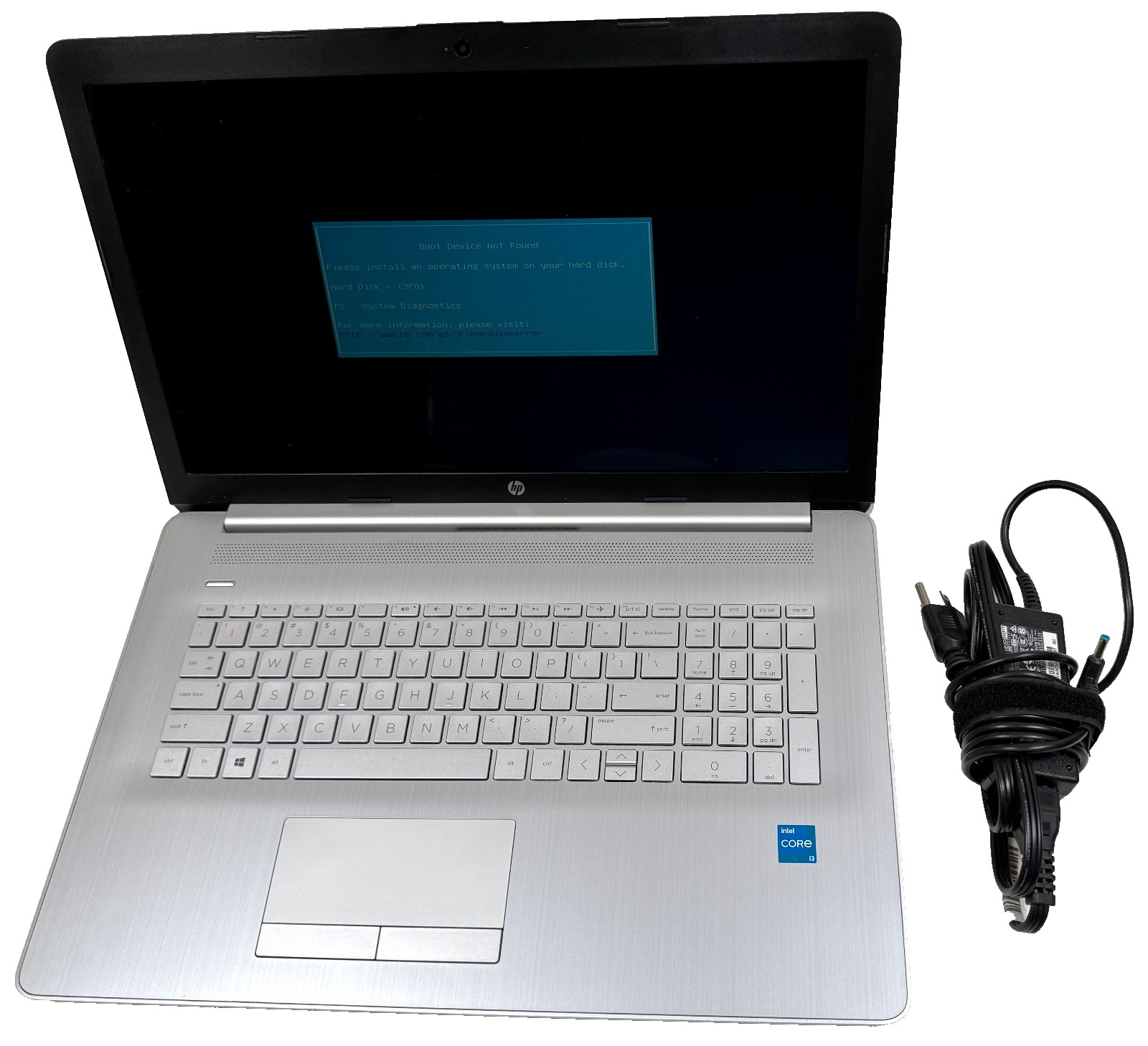 HP Laptop 17-by4013dx 17.3″ 3.0GHz Intel Core i3-1115G4 8GB RAM No SSD or OS