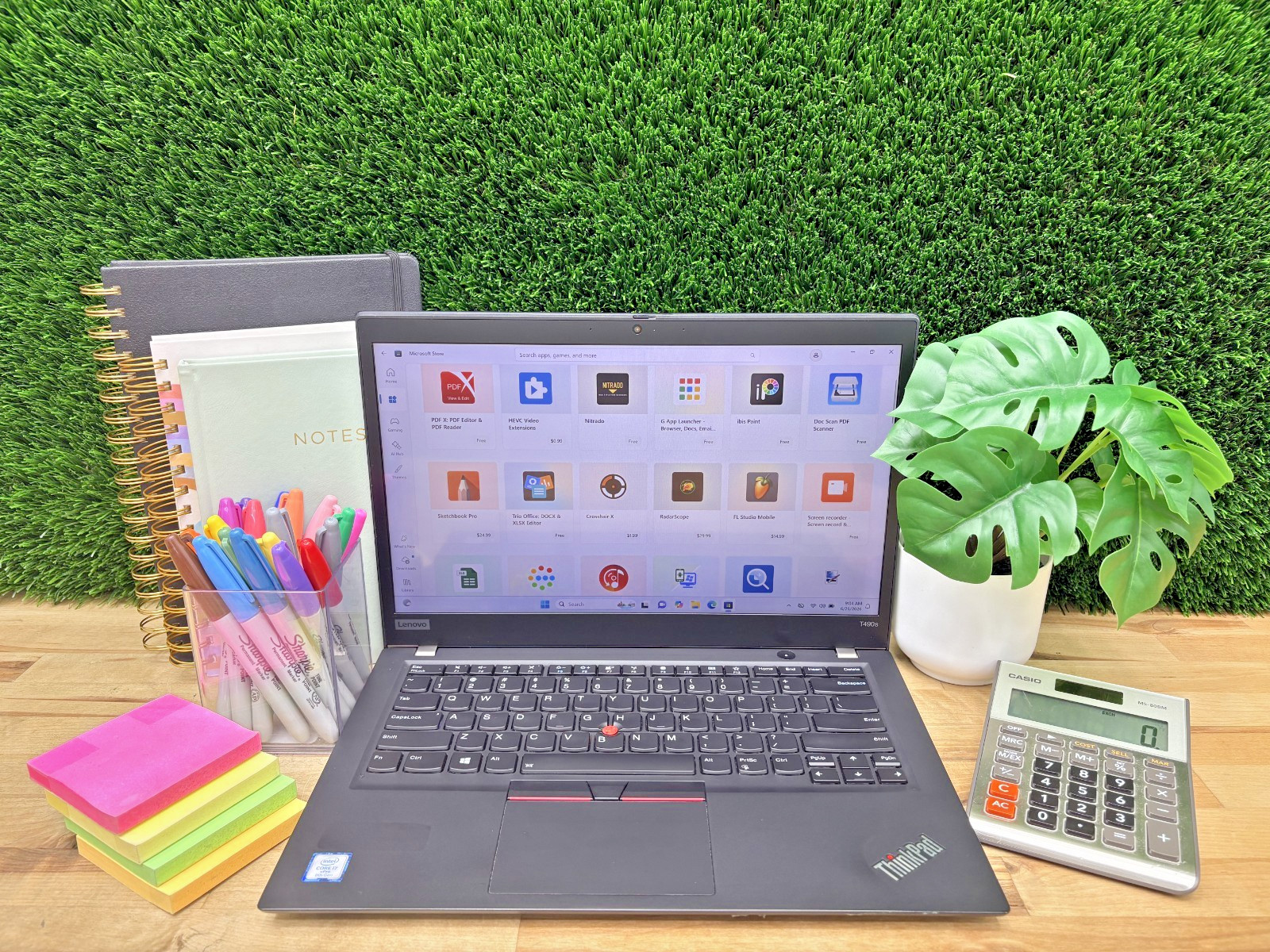 Lenovo ThinkPad T490s Intel i7-8th Gen 1.90GHz 16GB RAM 256GB SSD Windows 11 P*