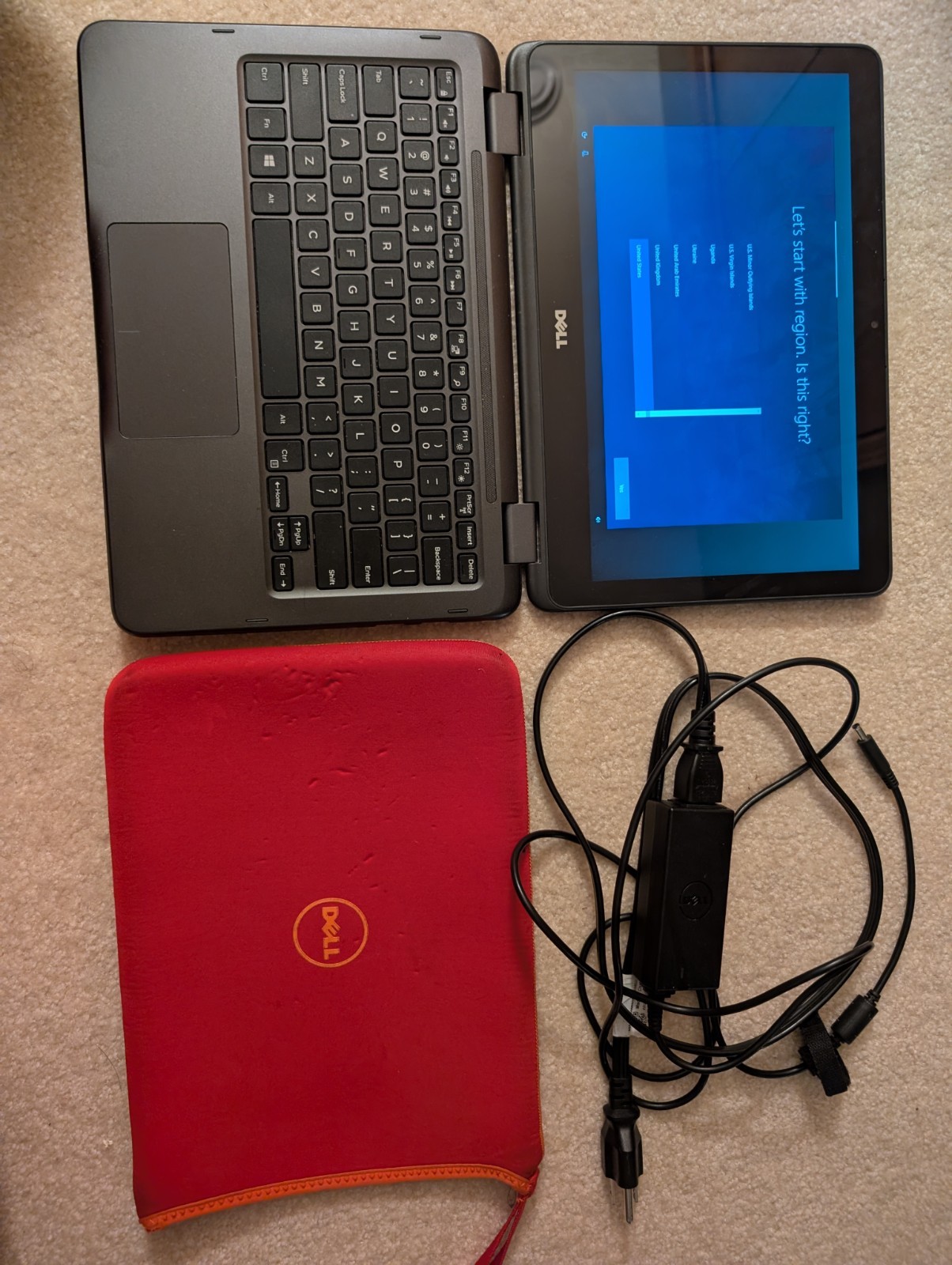 Dell inspiron 11 3185 2-in-1, AMD A9 9420, 4GB RAM, 128GB eMMC, Read Description