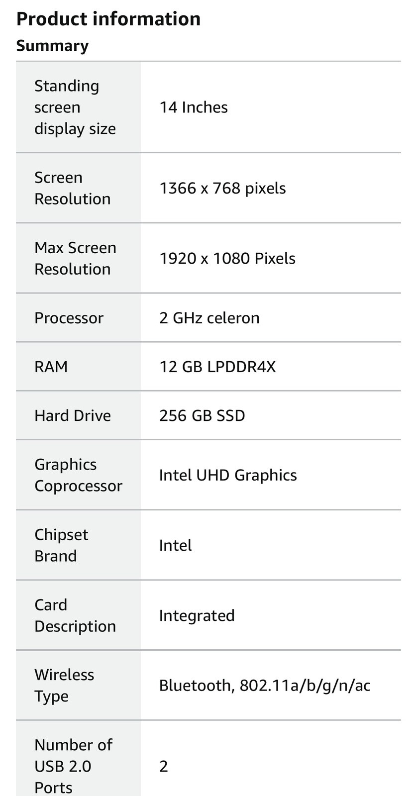 Tulasi Laptop 12GB LPDDR4X RAM 256GB 14” 1080P WIN11 SSD Laptop (READ!)FFF62