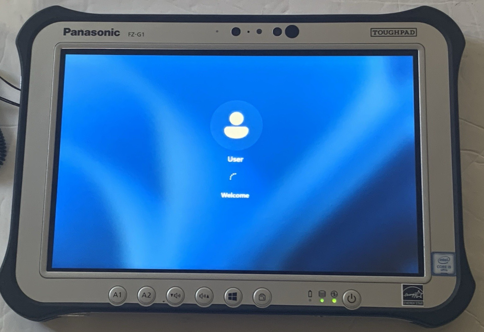 Panasonic Toughpad 256gb SSD FZ-G1 i5-5300 2.3GHz 8GB W11 Strap ~890 HOURS