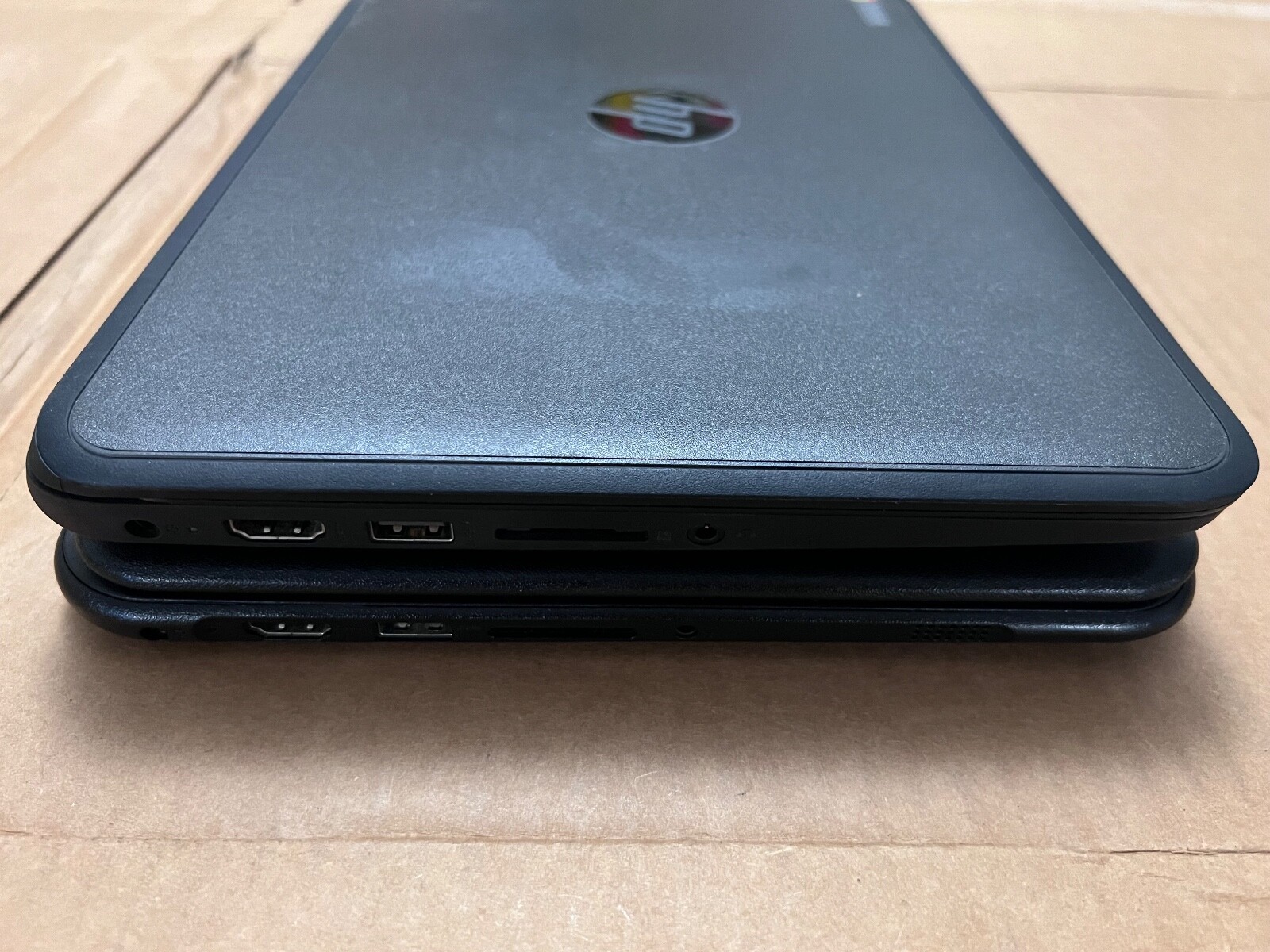 Lot of 2 Defective Chromebooks HP 11 G5 TPN-Q151 Intel Celeron + Lenovo 80SF