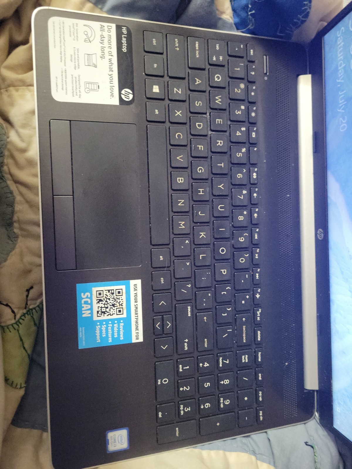 HP 15-dw0037wm 15.6″ Laptop i3 8th Gen 8GB RAM 1TB HDD Windows Webcam Locked