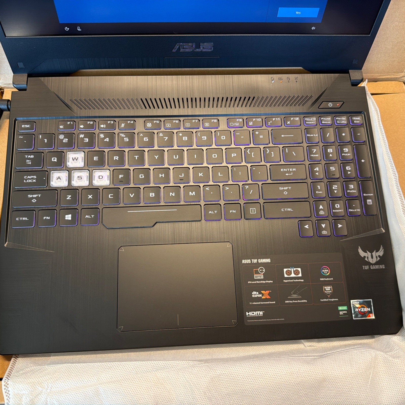 ASUS TUF 15.6 inch (256GB, AMD Ryzen 5 3rd Gen., 8GB) Gaming Laptop – Black