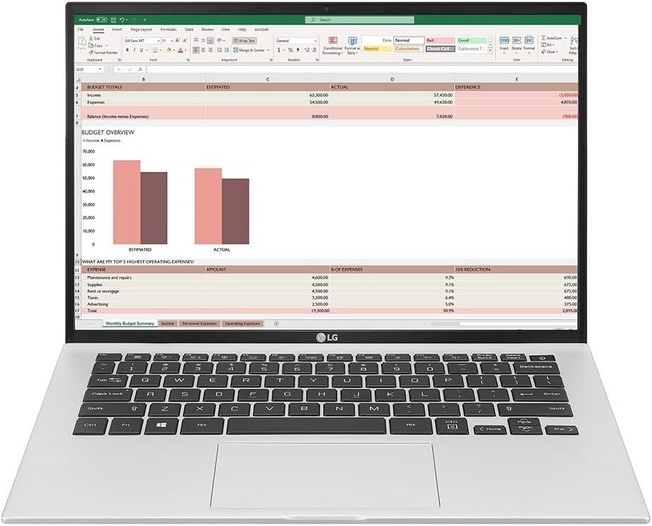 LG GRAM 14ZT90P 14″ THIN CLIENT NOTEBOOK WUXGA 256GB / 8GB, INTEL i3 11th-1115G4