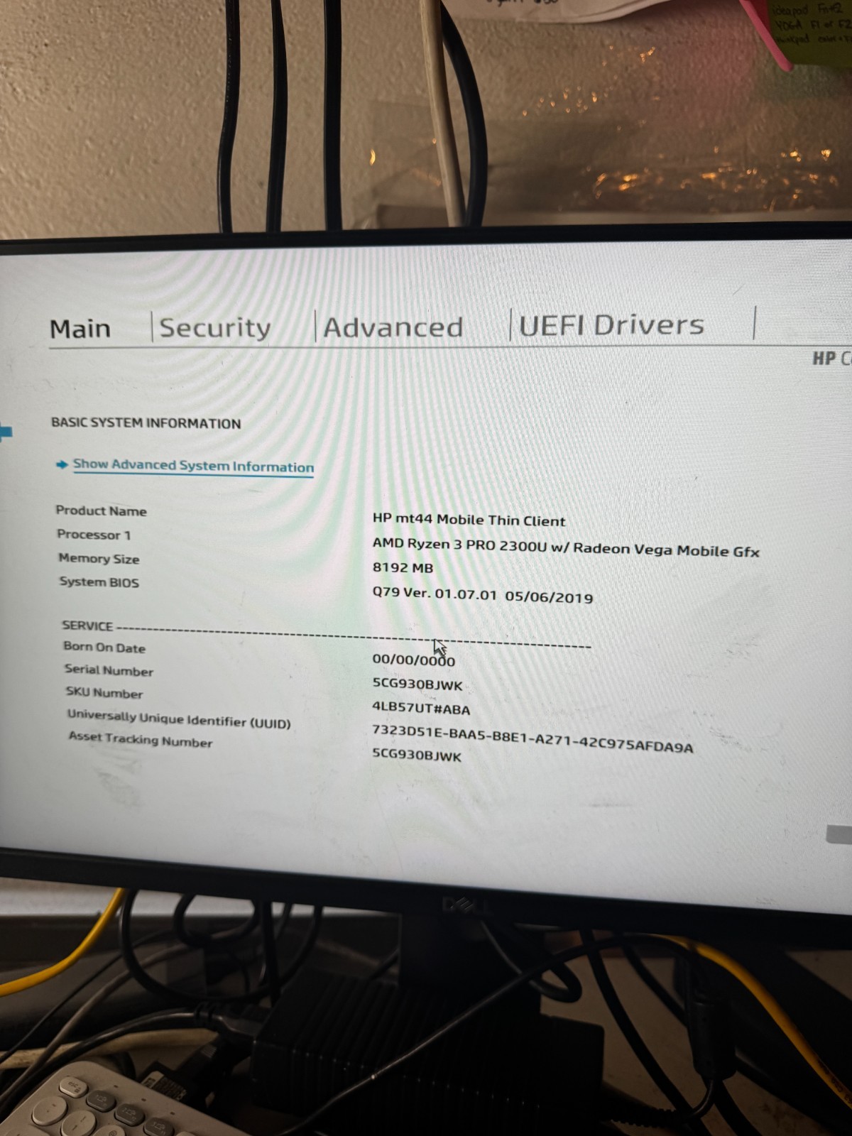hp mt44 AMD Ryzen 3 Pro 2300U Laptop for Parts/Repair #6210