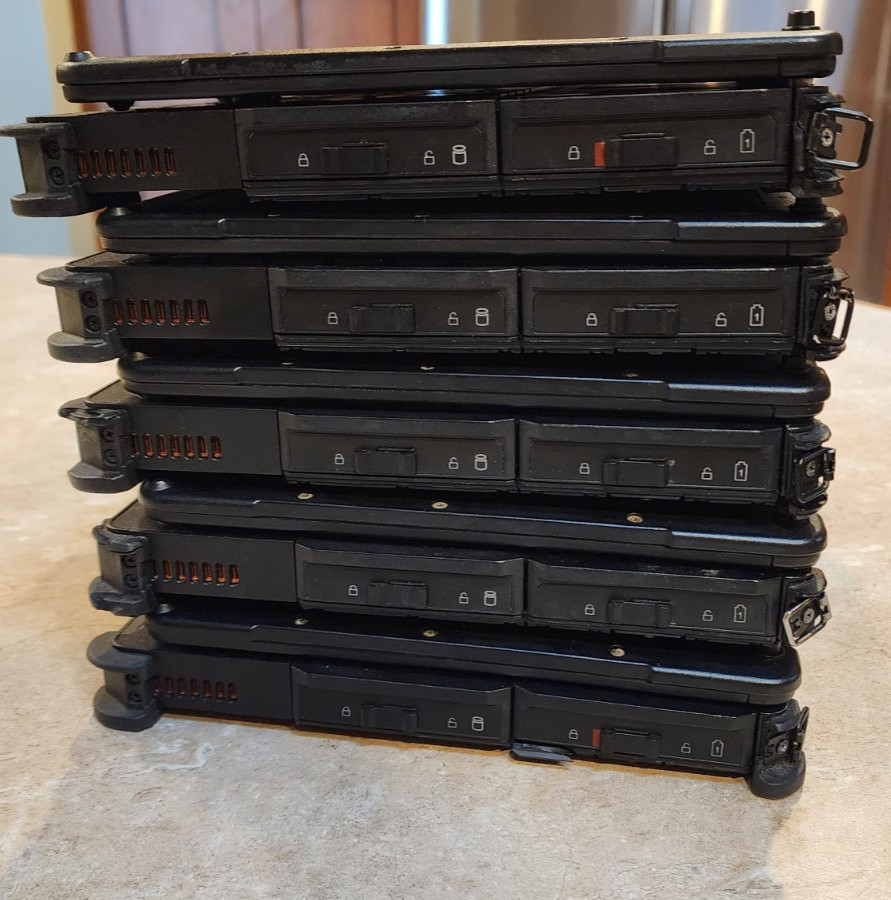 5x Lot 2-in-1 Getac V110 G2 11.6″ Touch Tablet PC i5-5200U 128GB SSD 8GB RAM
